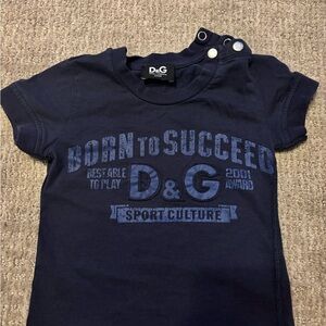 Dolce & Gabbana Kids Dark Blue Sport Culture Tee